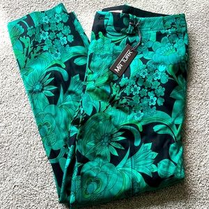 Mr Turk Alessandro Green Floral Trouser Pants